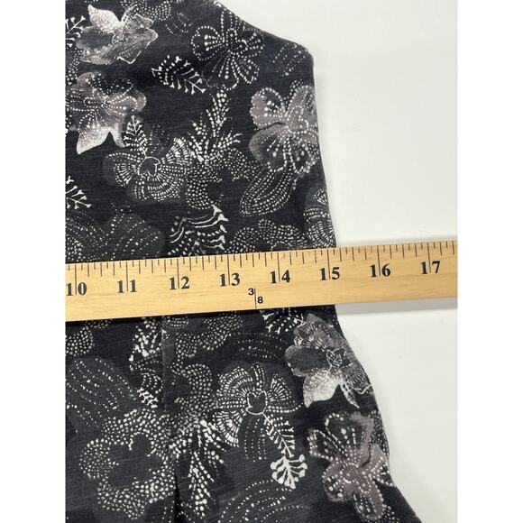 Patagonia Laurel Ridge Sun Dress Medium Gray Floral Stretch Comfort Athletic - Picture 11 of 13
